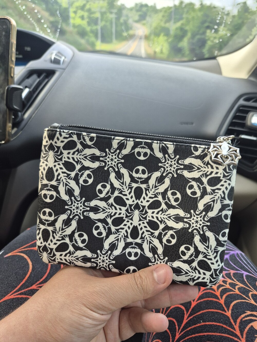 Loungefly the nightmare before Christmas spiderweb pouch